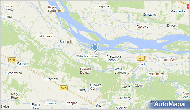 mapa Pieczyska Iłowskie, Pieczyska Iłowskie na mapie Targeo